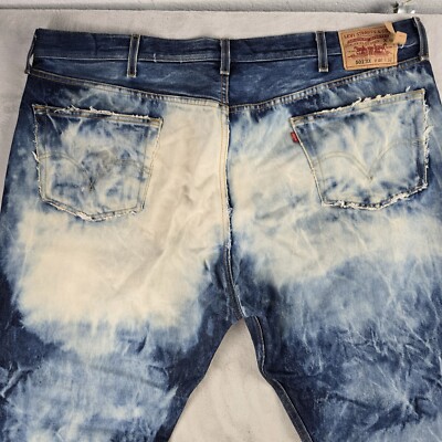 THE 501® XX Levis Vintage LEVIS 501 XX Jeans Mens 44x31 Acid Wash Button Fly Blue