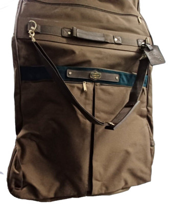 FORECAST Deluxe Garment Bag, Brown Canvas (VERY GOOD CONDITION)