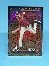 Chris Sale  Summer Holiday Foil 2024 Topps Series 2 #484- Atlanta Braves