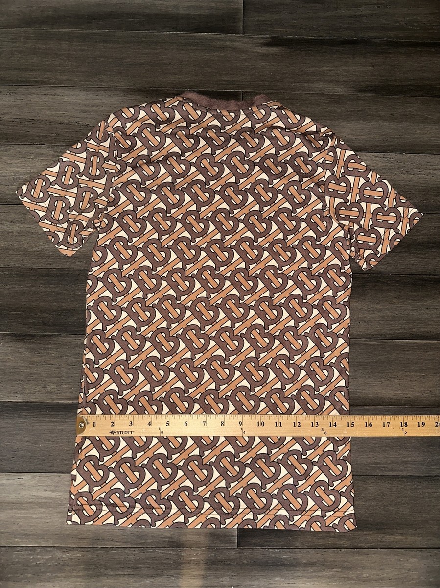 BURBERRY|SHORT-SLEEVED ROUND NECK T-SHIRTS (Monogram Mo Burberry TB Monogram Logo Graphic Stripe Fitted Size XS