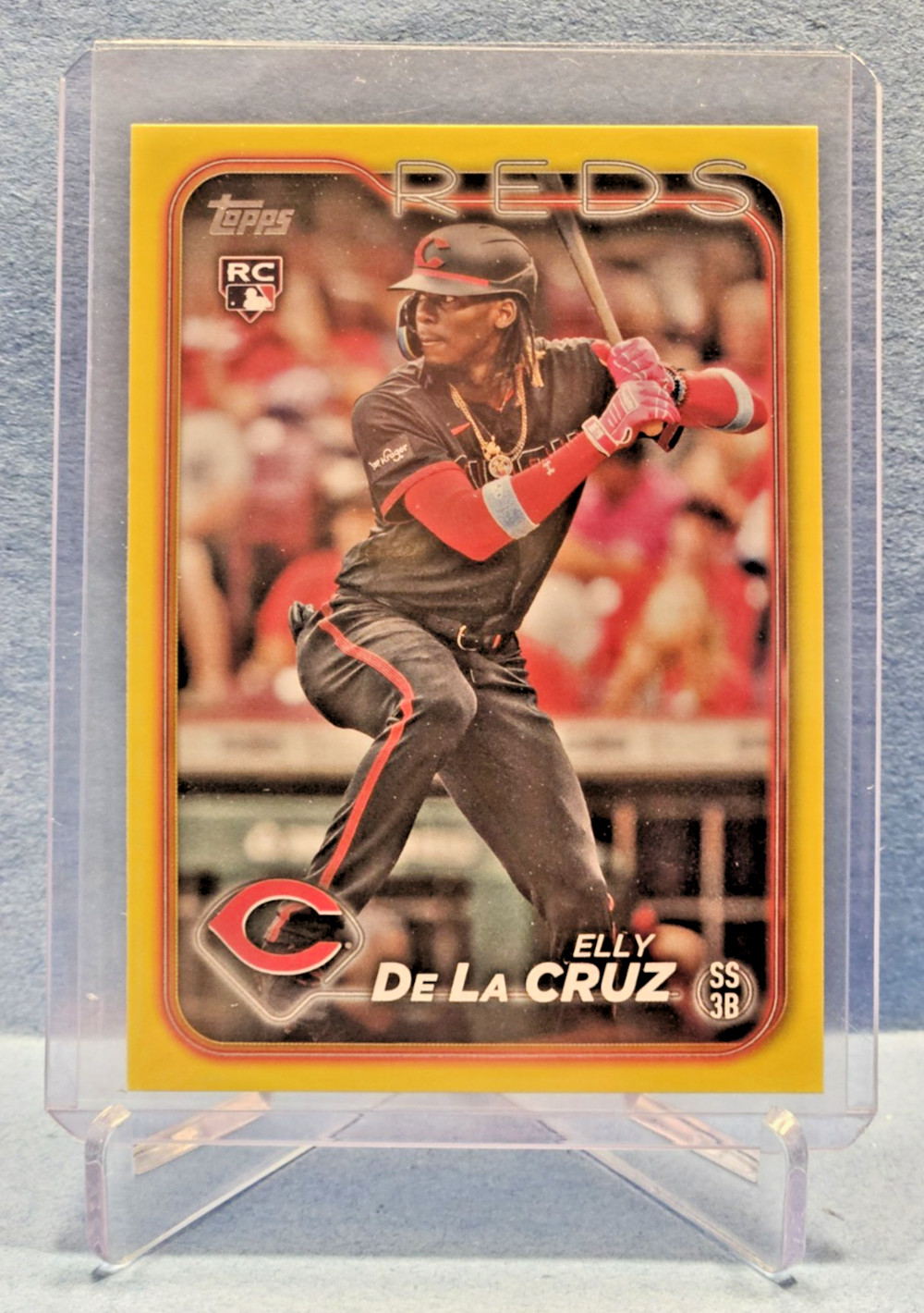 2024 Topps Series 1 - Elly De La Cruz #141 Yellow (RC) Cincinnati Reds MLB