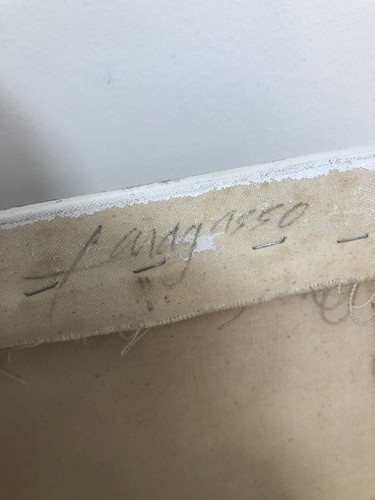 ritratto di donna olio su tela firma sul retro - Foto 6 di 6