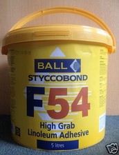 F-Ball Styccobond F54 High Grab Linoleum Adhesive/ 5 Litres/ Flooring Adhesives