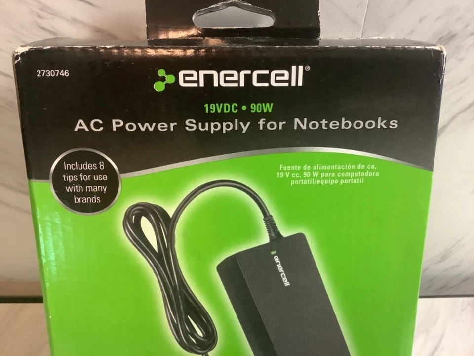 Fuente de alimentación de CA Enercell 19VDC 90W para portátiles 2730746. NUEVO Foto 2 de 4