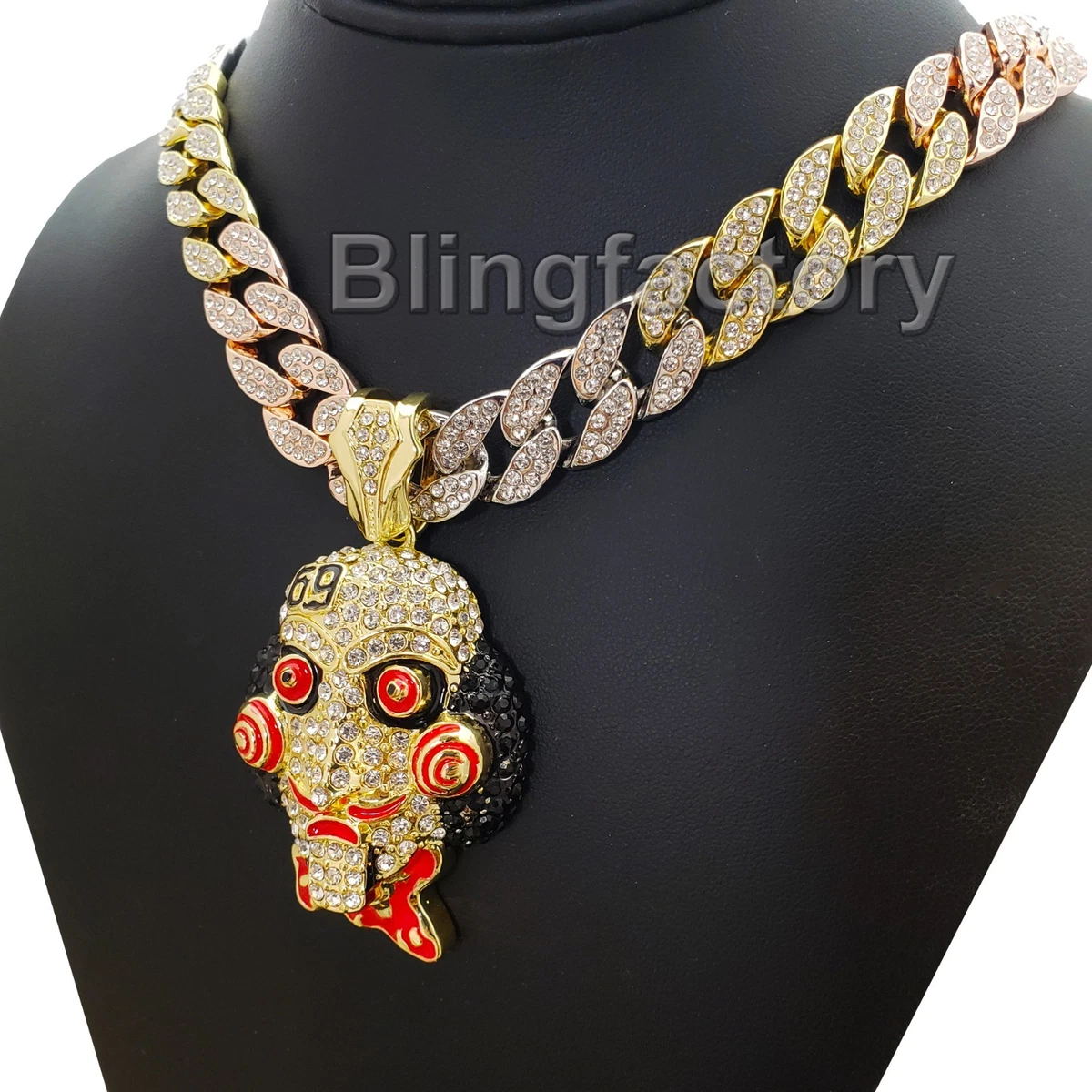 Cuban choker with pendant deals