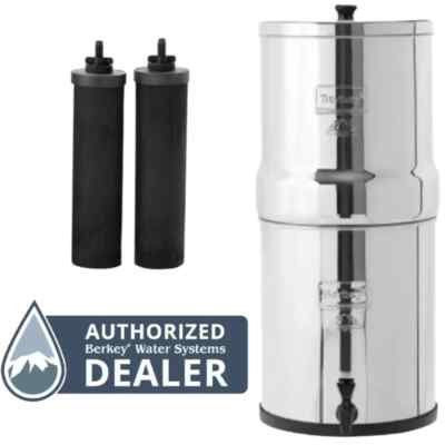 Brand New Royal Berkey System 3.25 Gal w/2 BB92 Black Filters, Authorized Dealer
