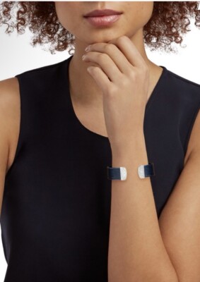 ALOR Blueberry Cable Cuff Essentials 8-Row Cuff
