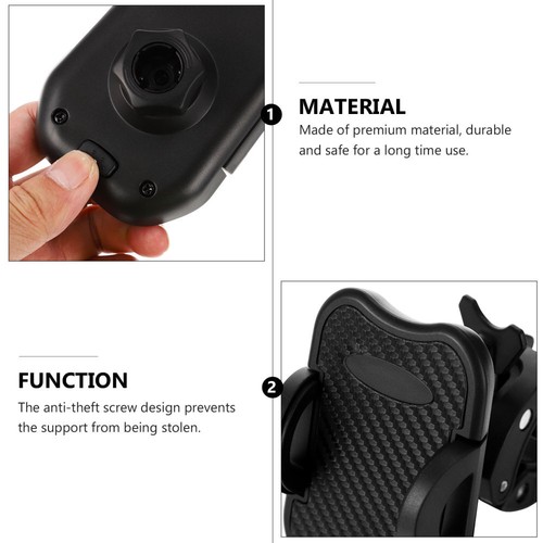 Round Tube Clamp Mobile Phone Holder Bike Mount Motorcycle Stand - 第 5/12 張圖片