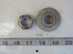 Craftsman ½"-13 Thread 1-1/16" Hex Nut & Flange, Used