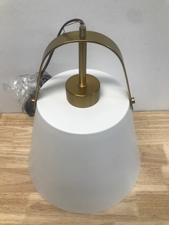 Кулон широкий Z-Lite 726P-MW+HBR Z-Studio 13 дюймов - матовый белый / латунь Heritage - Изображение 2 из 3