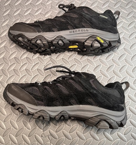 Merrell Moab 3 black Waterproof Vibram TC5+ outsole Hiking Men's shoes Size US 9 - Picture 6 of 10
