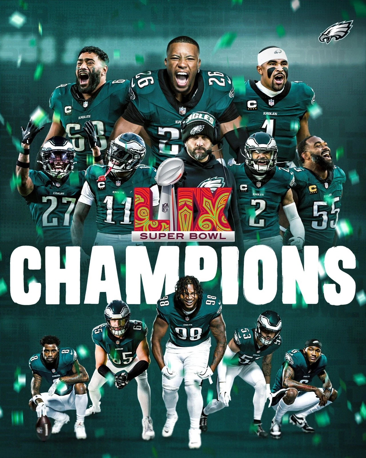 CONGRATS TO THE 2025 SUPERBOWL CHAMPIONS Poster