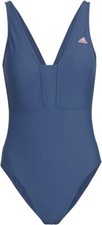 ADIDAS Womens Iconisea Swimsuit Ladies Size UK 32" Blue NEW