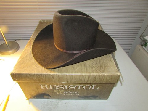 Resistol Western Cowboy Hat Fur Felt 