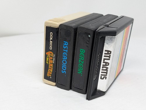 4x Atari Game Cartridge Lot: Asteroids, Atlantis, Berzerk, & Carnival - Picture 11 of 14