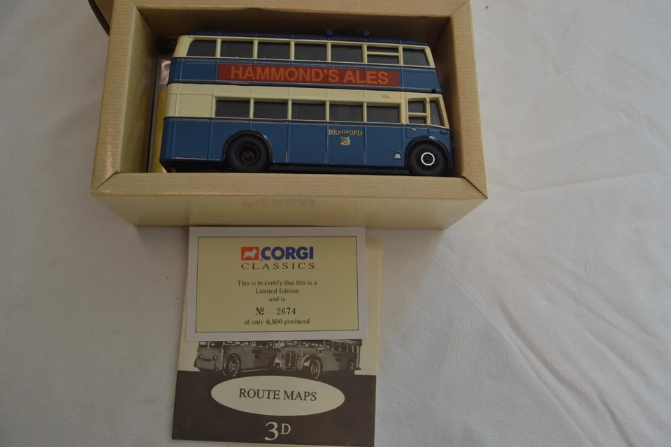TROLLEY BUS BRADFORD CITY TRANSPORT CORGI CLASSICS 1.50 SERIE LIMITEE - Photo 2/4