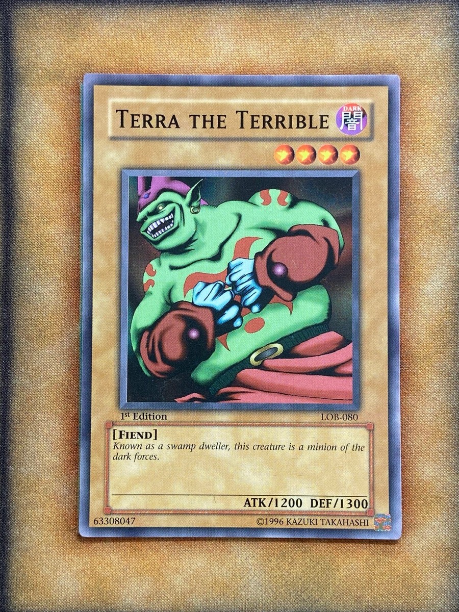 terrible yugioh cards Yu-Gi-Oh! - Dark Balter The (LOD-002) - Legacy of Darkness - Unlimited Edition Yugioh Terra the Terrible LOB-080