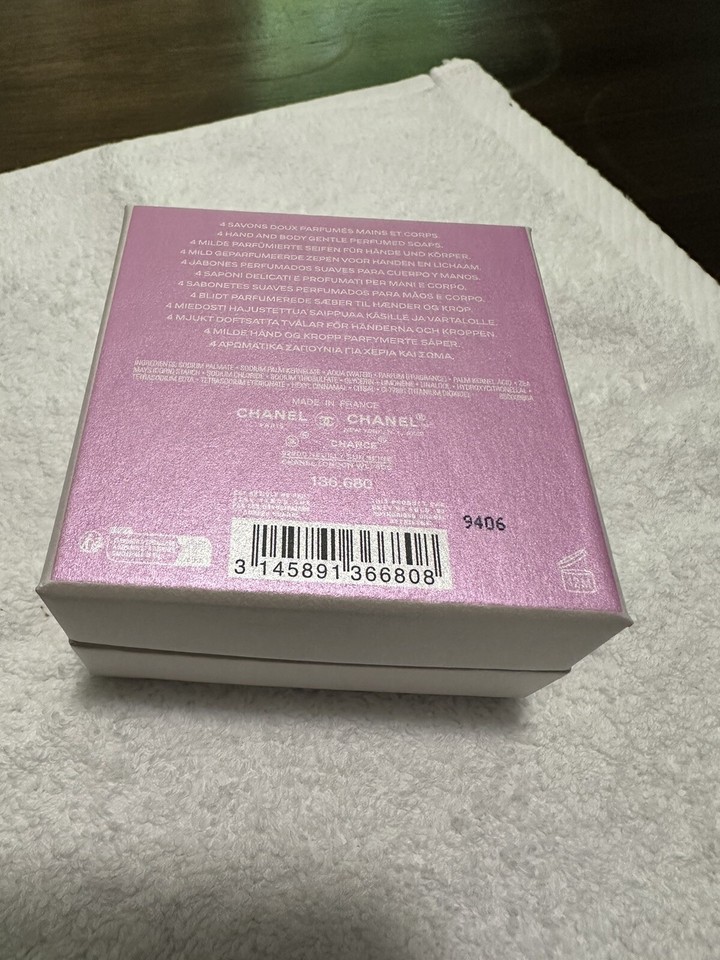 Chanel Chance Eau Fraiche Gentle Perfumed Soaps, 4x1.4 OZ, New, 85 eBay