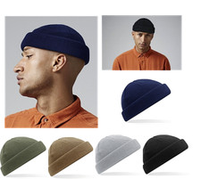B43R Fischermütze Beanie Strickmütze kurz recycled Feinstrick Mütze Beechfield
