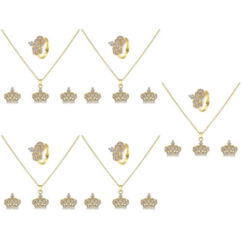 5 Sets Necklace Wedding Jewelry for Bride Miss - Picture 3 of 12