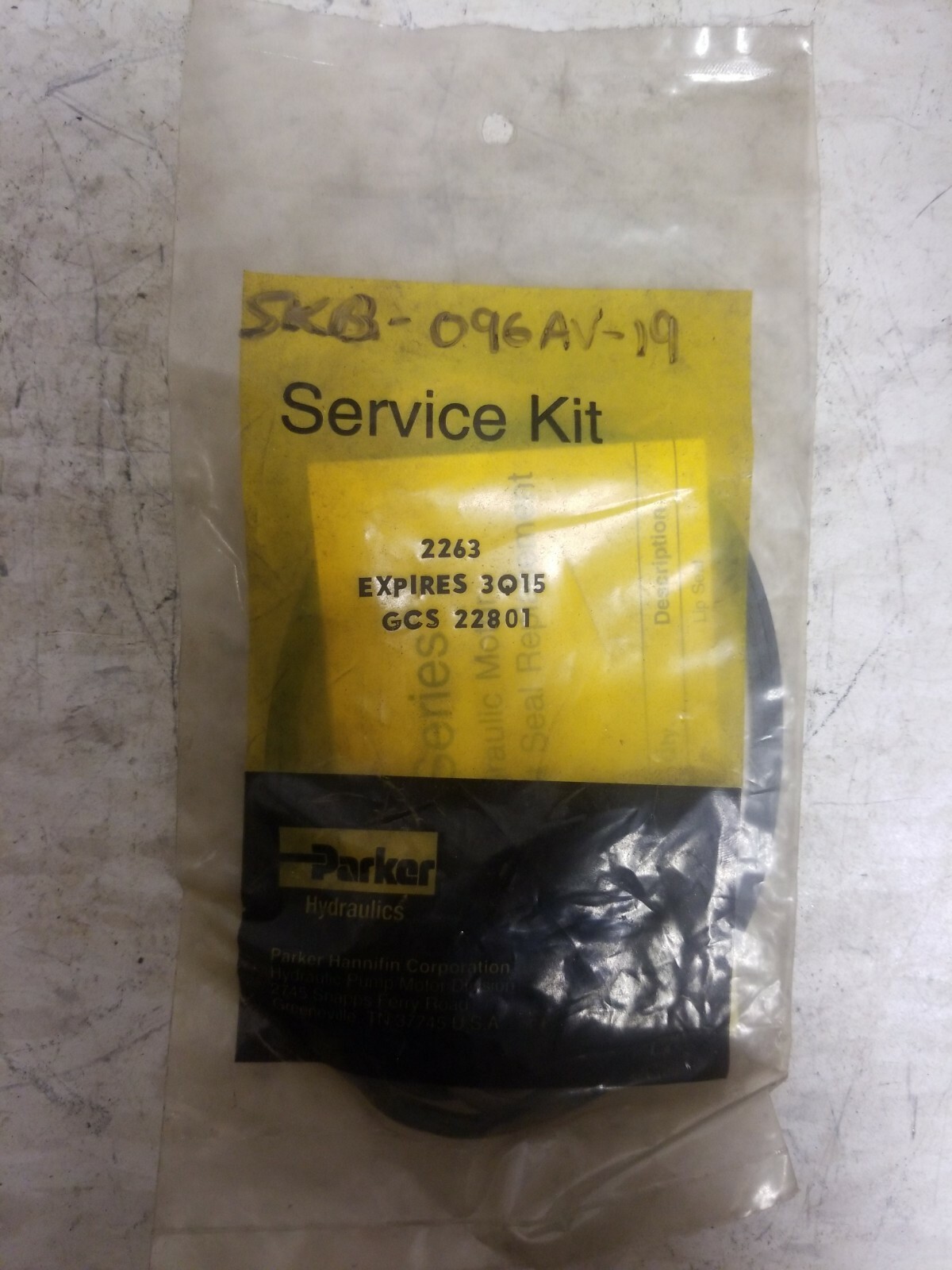 PARKER HYDRAULICS GCS 22801 SERVICE KIT NEW eBay