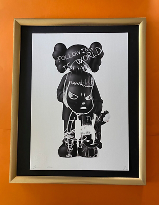 #ad #ad DEATH NYC Hand Signed LARGE Print COA Framed 16x20in Personage Nara Girl 1 $275.00