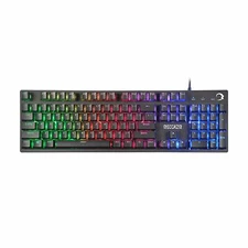 Gaming Keyboard, Mechanical Gaming Keyboard with Rainbow LED Backlit, Ergonomic 
