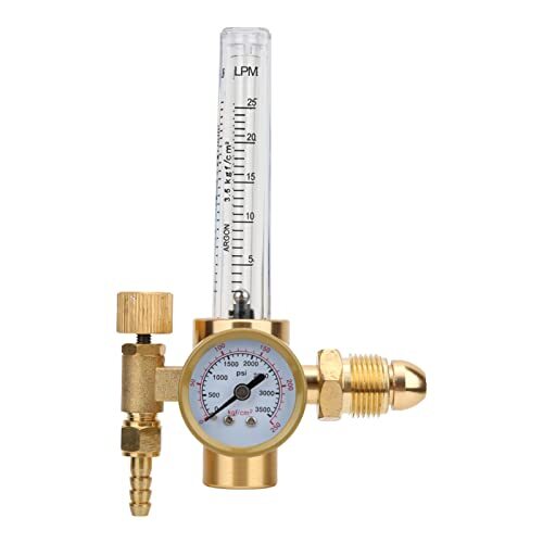 Regolatore Gas Argon 0-3500 PSI - Misuratore di Portata in Ottone H59