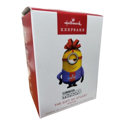 Hallmark 2023 ~ Minions The Gift Of Stuart Keepsake Ornament Magic Sound ~ New - Picture 4 of 5