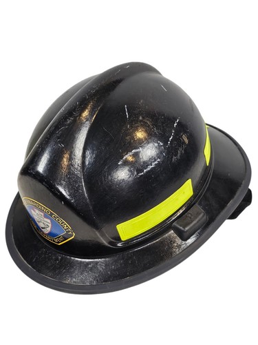 Vintage Morning Pride San Bernardino Fire Dept. Firefighter Helmet 6-9.5 HDO - Picture 8 of 17