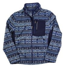 Vineyard Vines Boys Deep Bay Fair Isle Fleece Zip Sweater Jacket
