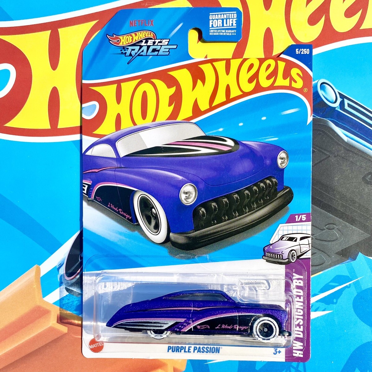 🔥RARE Hot Wheels 2025 Purple Passion 5/250 Larry Wood