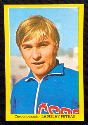 1970 Mexico World Cup FIFA Cromo #090 LADISLAV PETRAS
