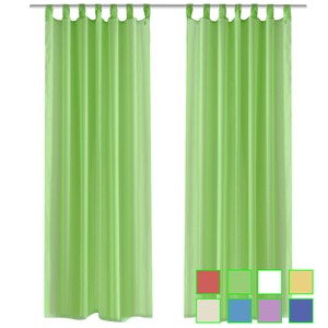 vidaXL 2x Rideaux Occultants Voile Multi-taille Multicolore Fenêtre ... vidaXL 2x Rideaux Occultants Voile Multi-taille Multicolore Fenêtre ...