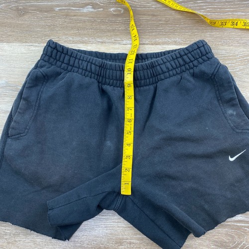 NIKE Stretch Waist Black Cut-Off Sweatshorts Boy's Size Small - Picture 7 of 8