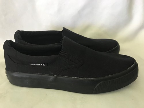 black canvas loafers