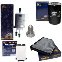 Filter Set SCT Kraftstoff- ÖL- Luft- Innenraum + Schraube FüR Audi Seat Skoda VW