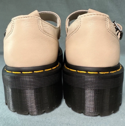 Dr. Martens Bethan Beigei EU 41 UK 7 Plateau 5,2 cm Halbschuhe Leder Schnalle - Bild 5 von 7