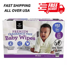 Member's Mark Premium Fragrance-Free Baby Wipes, 12 Packs 1152 ct. Great Price