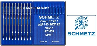 SCHMETZ DPX17 NM140 GRÖSSE22 SY3355 INDUSTRIAL WANDERFUSS NÄHMASCHINE N EADEL