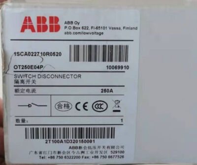 NEW ABB Disconnect Switch OT250E04P Fast delivery
