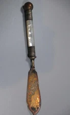 Antique Butter Spreader Pearl Handle Hallmarks