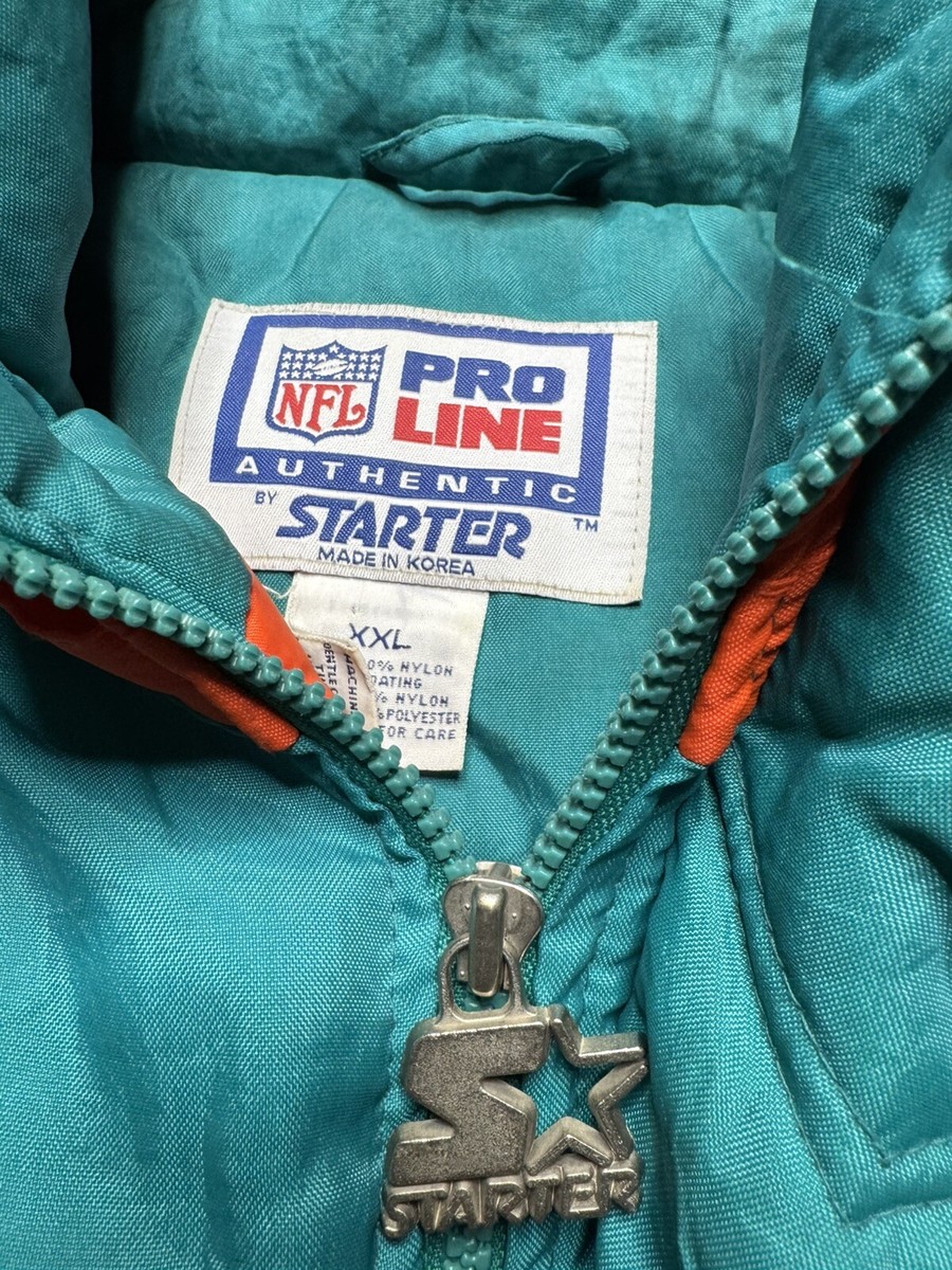 Vintage Miami Dolphins 1990s Starter Proline Jacket Men's 2XL Vtg