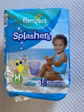 Pampers Splashers - 18 Count Disposable Swim Pants Diapers, Size M, 20-33 lbs