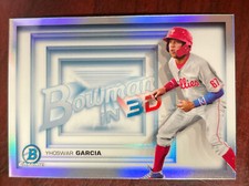 2022 Bowman Baseball YHOSWAR GARCIA Bowman In 3D PHILLIES #B3D-3