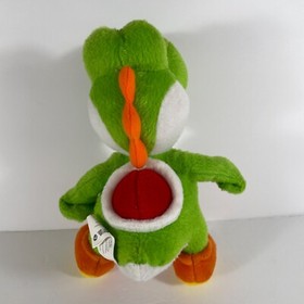 Yoshi Plush 2010 Nintendo Super Mario Bros Plush Green Stuffed Toy 9" NES