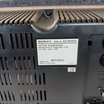 Sony SA-W2500 Subwoofer Active Powered 70 Watt | eBay
