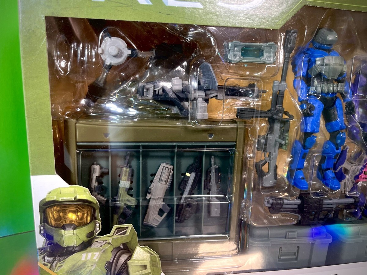 Jazwares World of Halo - UNSC Checkpoint w/ Spartan Gungir + Elite