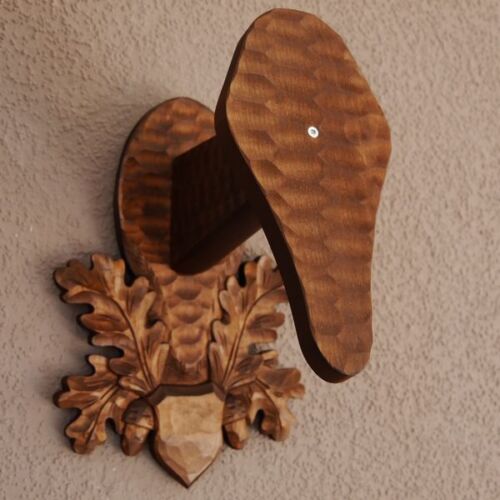 geschnitztes Trophäenschild in braun für Mufflon Muffel Widder Trophäe Brett Neu - Bild 11 von 11