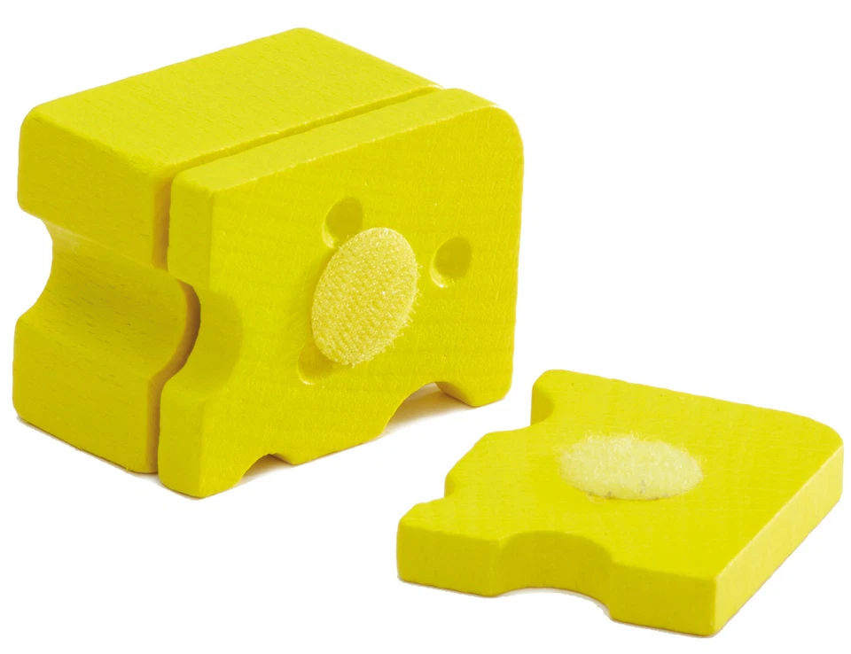 Käse zum Schneiden, Schneideartikel (aus Holz) für Kaufladen Erzi 19372 * Neu